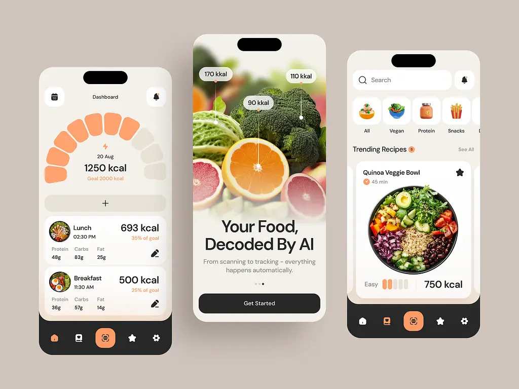 Food Tracking AI App